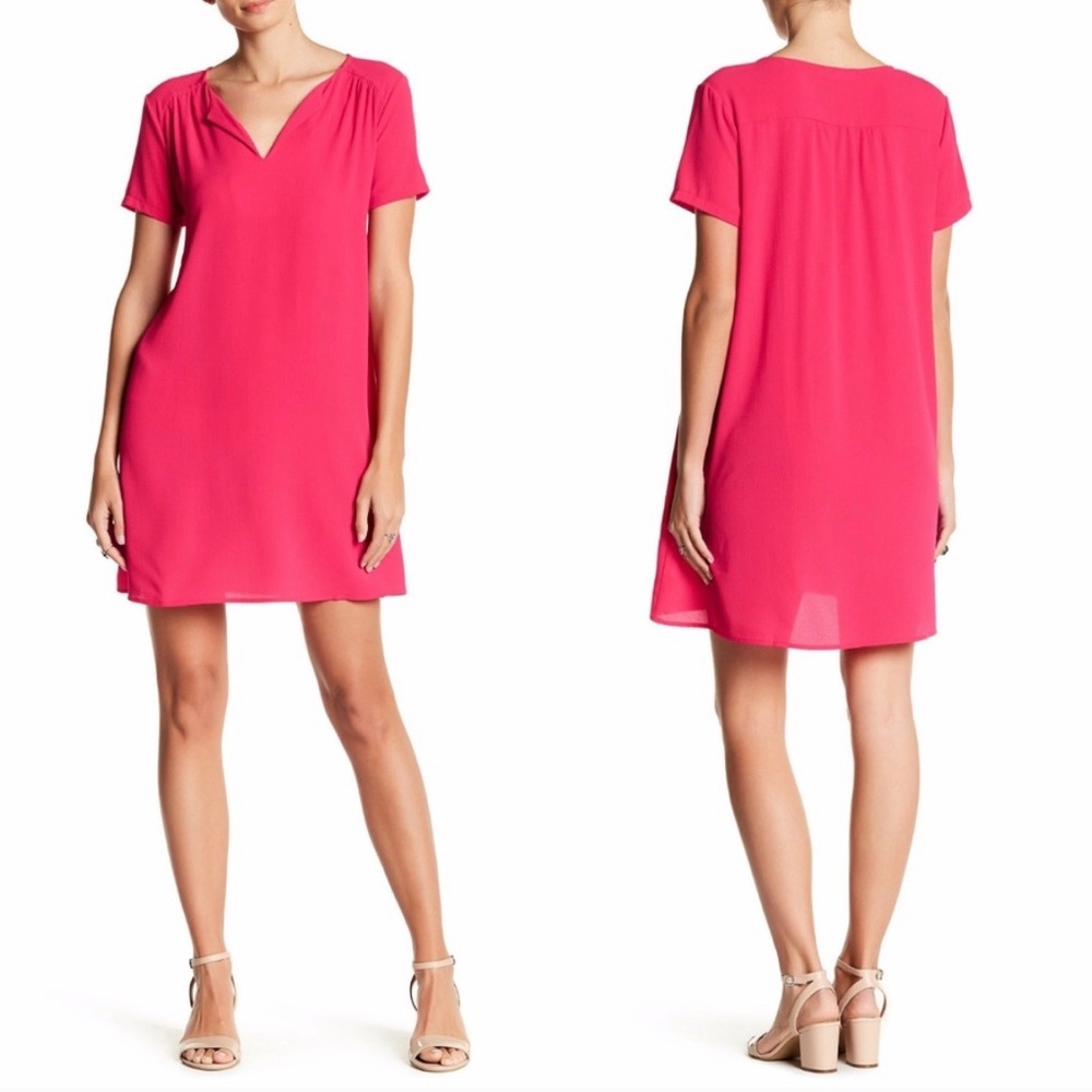 NWT Lush Split Neck Swing Dress
